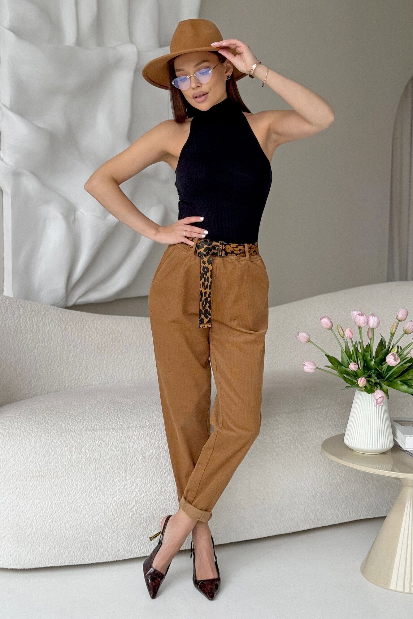 Брюки Rumoda артикул 2251 коричневый