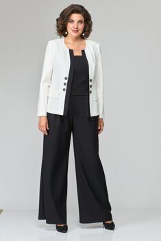 Костюм Anastasia Mak артикул 1123 чёрно-белый