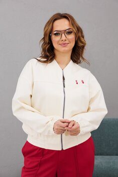 Бомбер INVITE артикул 1064 красный